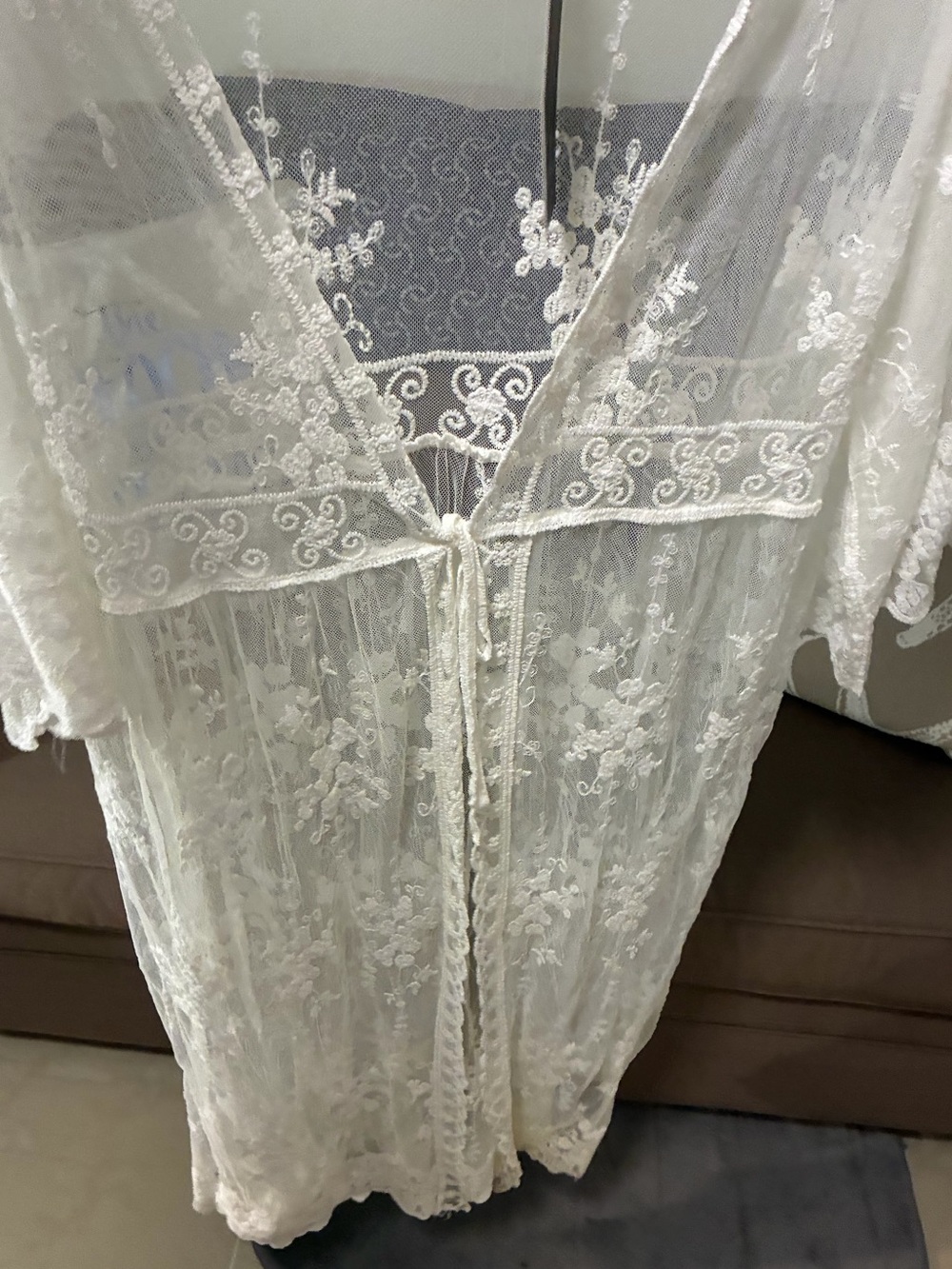 Lacy robe/beach coverup. - Picture 6 of 13